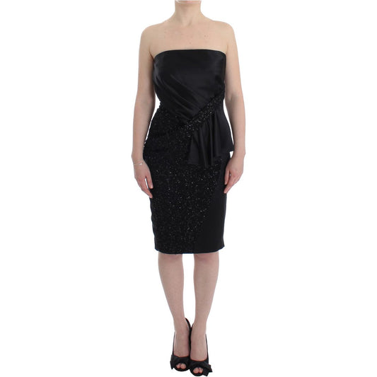 Masha Ma Elegant Strapless Black Dress black-strapless-embellished-pencil-dress 211880-black-strapless-embellished-pencil-dress.jpg