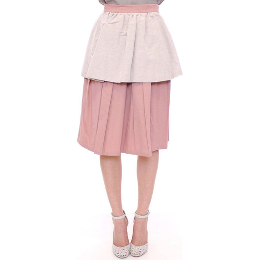 ComeforbreakfastElegant Pleated Knee-length Skirt in Pink and GrayMcRichard Designer Brands£159.00
