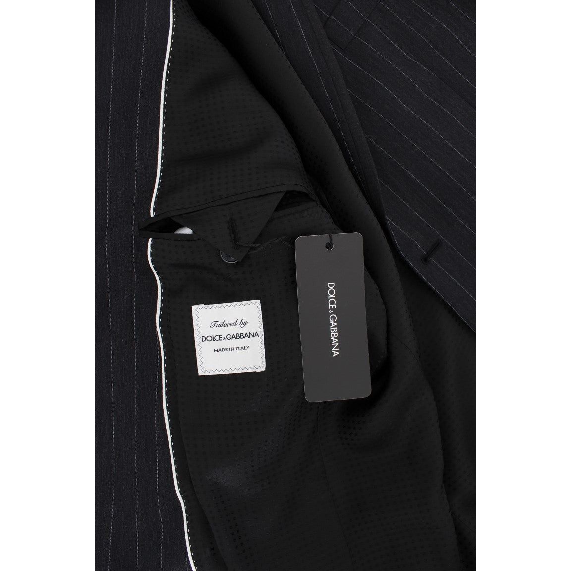 Dolce & Gabbana Chic Gray Striped Wool Blazer Jacket gray-striped-slim-fit-wool-blazer 223272-gray-striped-slim-fit-wool-blazer-7.jpg