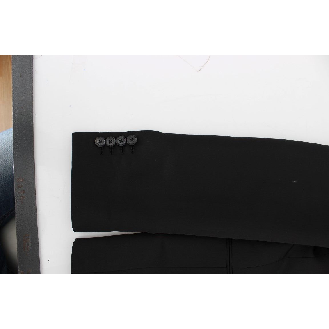 Dolce & Gabbana Exclusive Black Silk One Button Blazer black-silk-slim-one-button-blazer 223309-black-silk-slim-one-button-blazer-6.jpg
