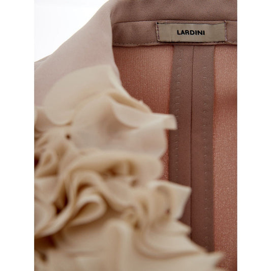 Lardini Light Pink Double Breast Ruffle Jacket light-pink-double-breast-ruffle-jacket
