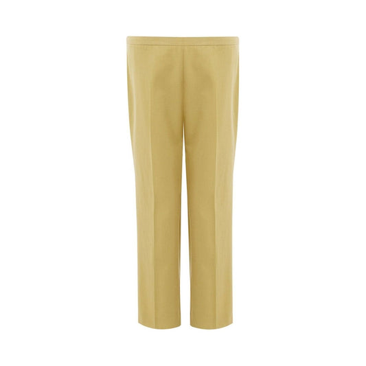 Lardini Yellow Cotton Chino Trousers yellow-cotton-chino-trousers