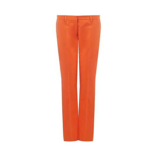 Lardini Orange Cotton Chino Trousers orange-cotton-chino-trousers