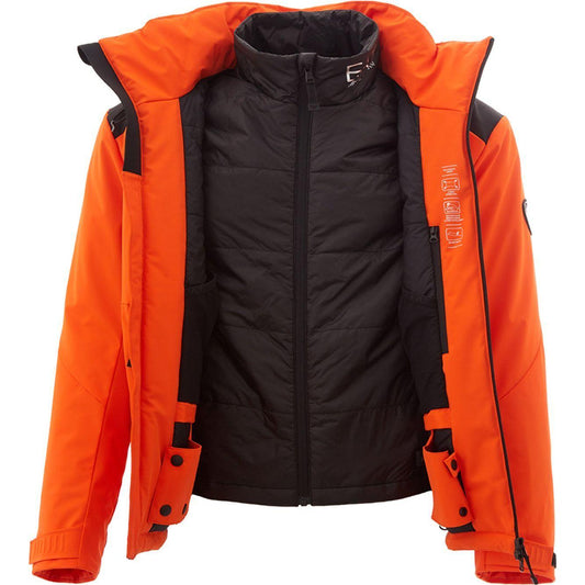 EA7 Emporio Armani Orange Winter Jacket with Removable Sleeveless vest orange-winter-jacket-with-removable-sleeveless-vest
