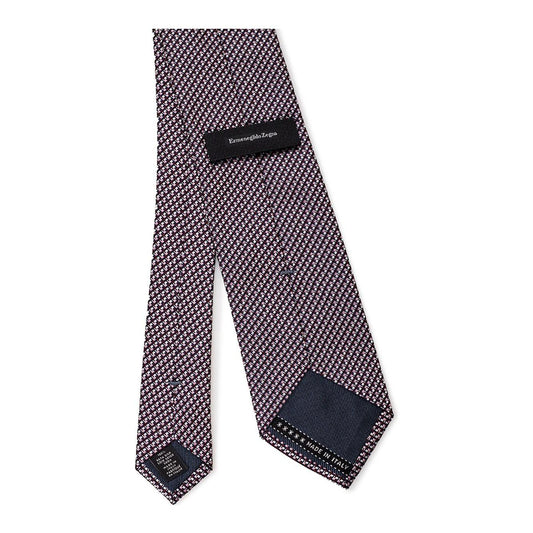 Ermenegildo Zegna | Printed allover silk tie | McRichard Designer Brands