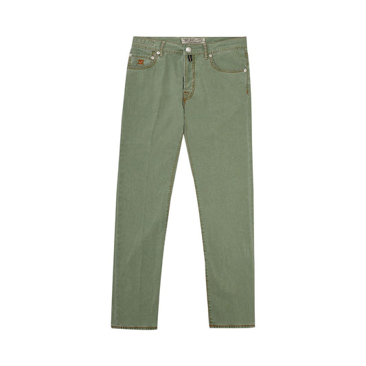 Jacob Cohen Washed Green Jeans Trousers washed-green-jeans-trousers