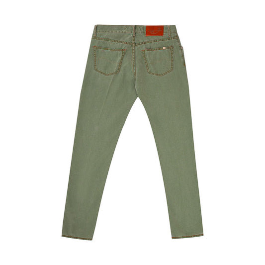 Jacob Cohen Washed Green Jeans Trousers washed-green-jeans-trousers