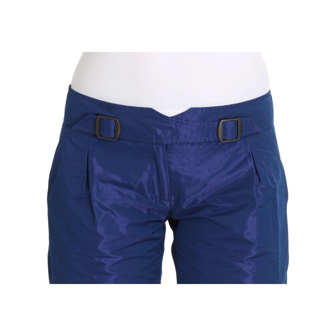 Ermanno Scervino Chic Blue Mid Waist Shorts blue-above-knees-bermuda-shorts