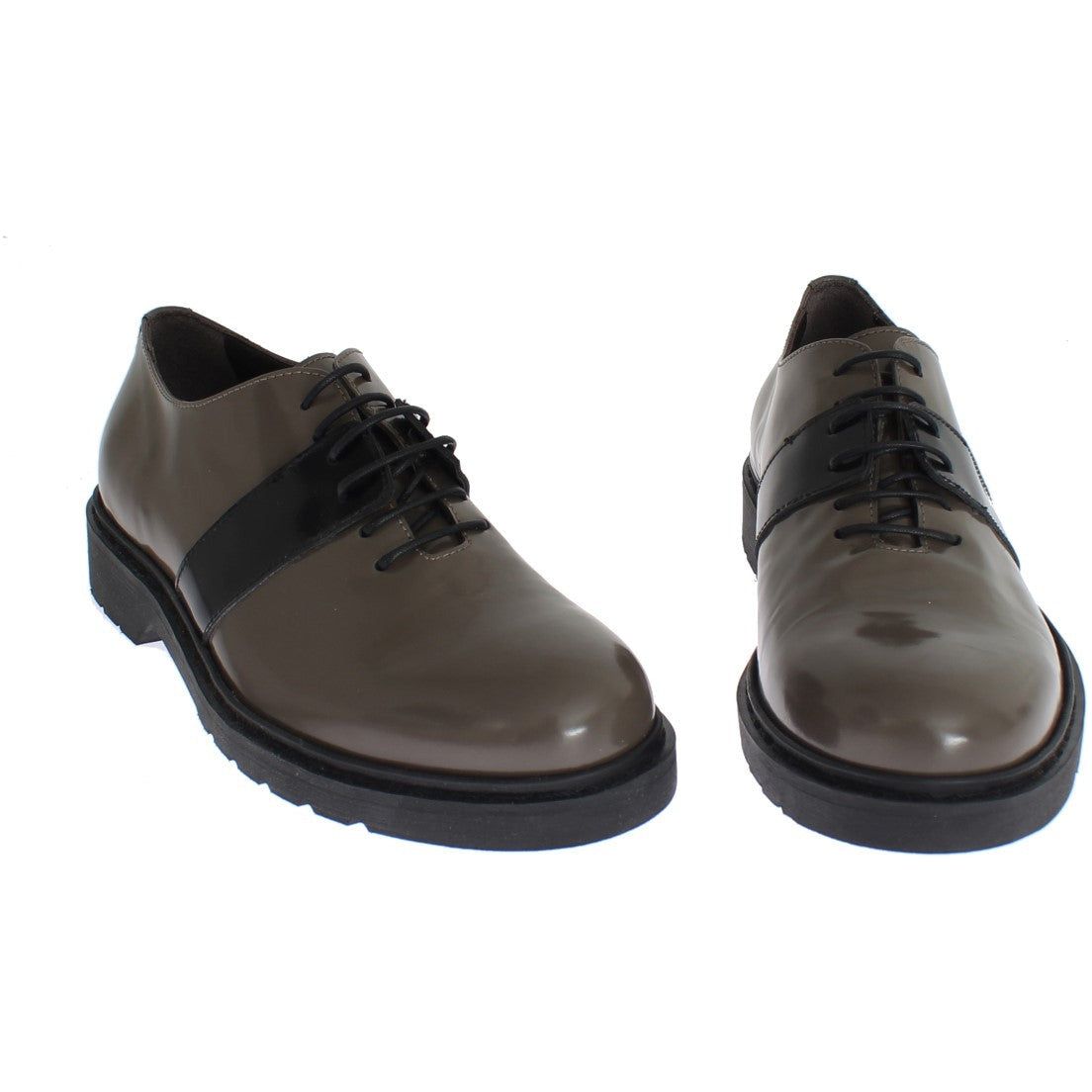 AI_ Elegant Gray Brown Leather Lace-up Shoes gray-brown-leather-laceups-shoes