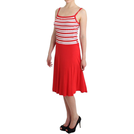 Roccobarocco Chic Audrey Jersey Line Knee-Length Dress red-striped-jersey-a-line-dress 2781-white-sheath-dress-1-scaled-ee5347a4-1ad.jpg