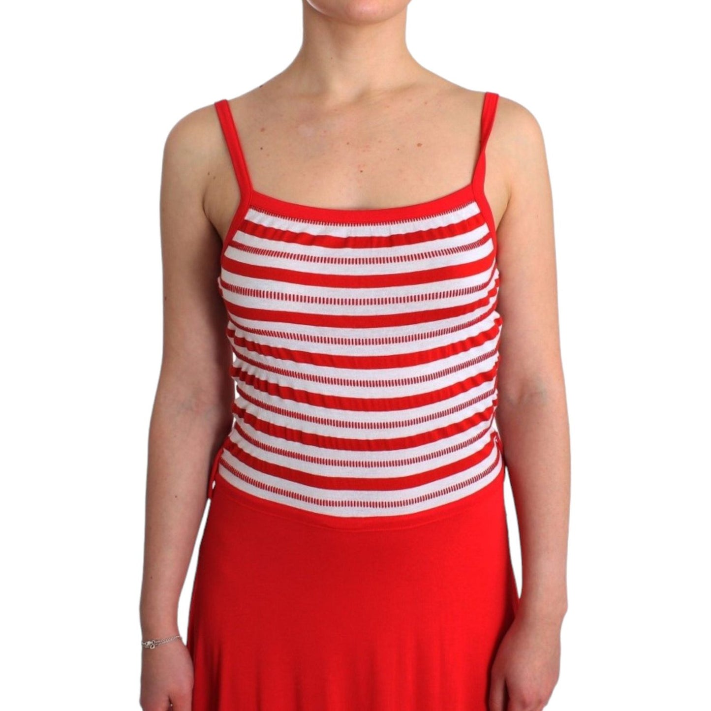 Roccobarocco Chic Audrey Jersey Line Knee-Length Dress red-striped-jersey-a-line-dress 2781-white-sheath-dress-4-scaled-92ae0b90-7c9.jpg