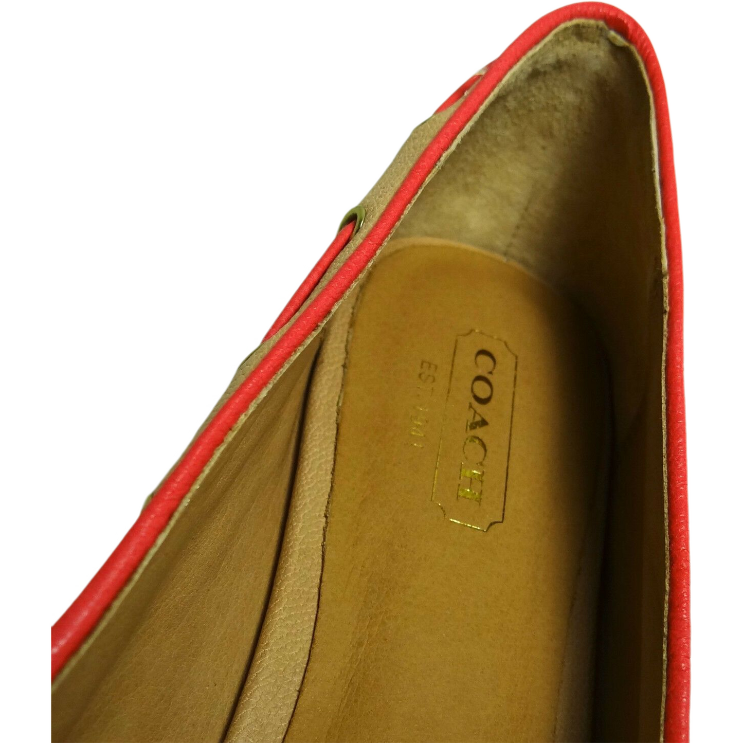 COACH Manika Soft Tan Leather Flat Shoes manika-soft-tan-leather-flat-shoes