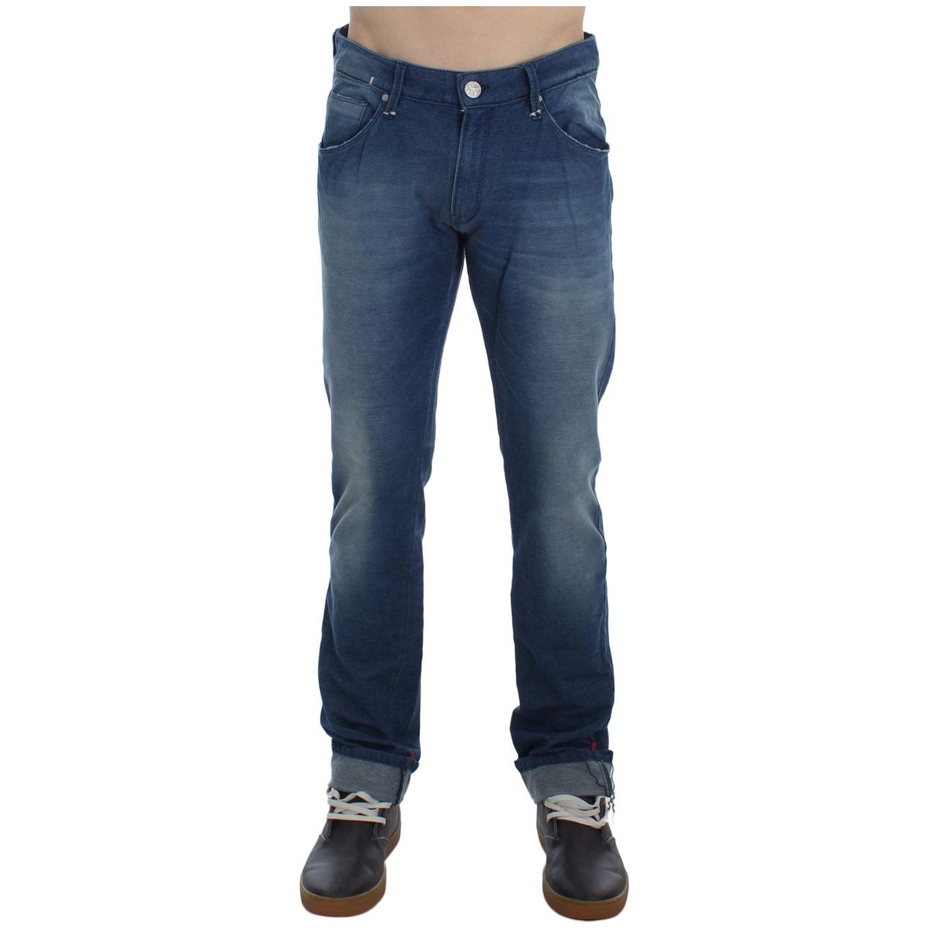 Acht Slim Fit Blue Wash Italian Denim blue-wash-denim-cotton-stretch-slim-fit-jeans 292517-blue-wash-denim-cotton-stretch-slim-fit-jeans-1.jpg
