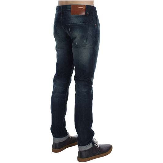 Acht Sleek Slim Fit Italian Denim Jeans blue-wash-cotton-denim-slim-fit-jeans 292621-blue-wash-cotton-denim-slim-fit-jeans.jpg