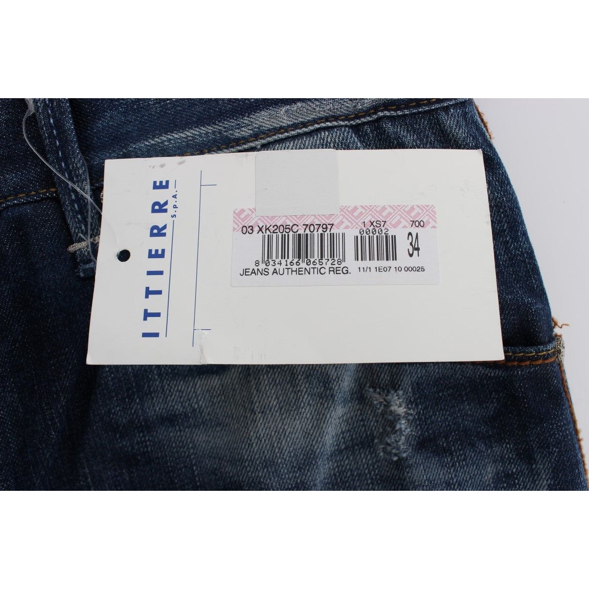 Acht Authentic Regular Fit Blue Wash Jeans blue-wash-cotton-denim-regular-fit-jeans-2