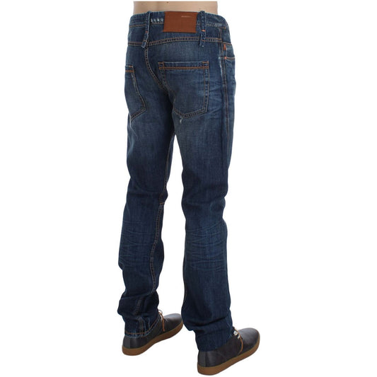 Acht Chic Slim Fit Blue Wash Italian Jeans blue-wash-cotton-denim-slim-fit-jeans-3