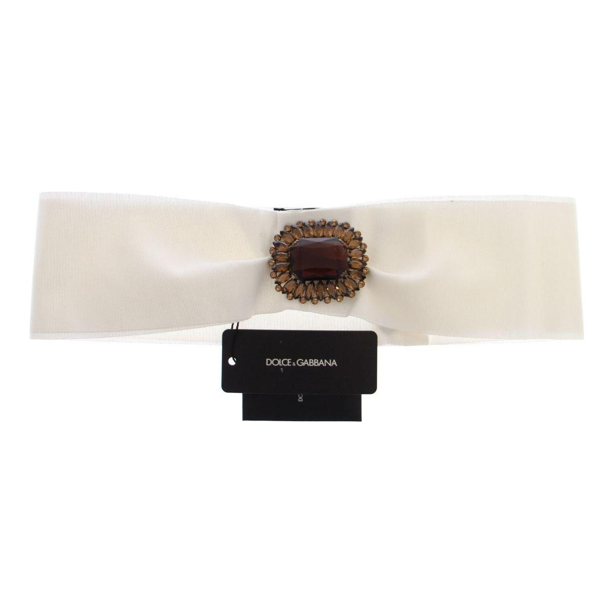 Dolce & Gabbana Embellished Snap Button Waist Belt white-crystal-brass-wide-waist-runway-belt-1 Belt 294805-black-floral-sicily-crystal-waist-belt-1.jpg