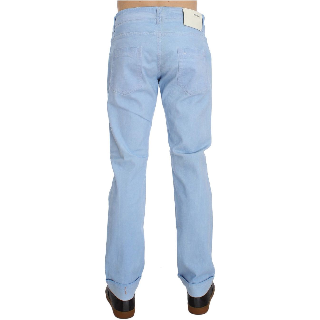 Acht Elegant Low Waist Regular Fit Men's Jeans blue-cotton-stretch-low-waist-fit-jeans
