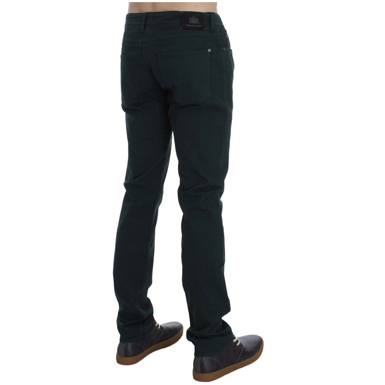 Ermanno Scervino Chic Green Straight Cut Jeans green-cotton-denim-stretch-straight-fit-jeans 299691-green-cotton-denim-stretch-straight-fit-jeans-3.jpg