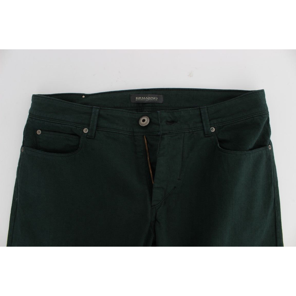 Ermanno Scervino Chic Green Straight Cut Jeans green-cotton-denim-stretch-straight-fit-jeans 299691-green-cotton-denim-stretch-straight-fit-jeans-4.jpg