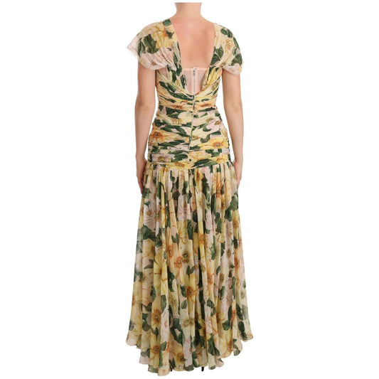 Dolce & Gabbana Floral Elegance Silk Pleated Maxi Dress WOMAN DRESSES yellow-silk-floral-print-pleated-max-dress 2gu6AfEU-1-scaled-7b689183-1e2.jpg