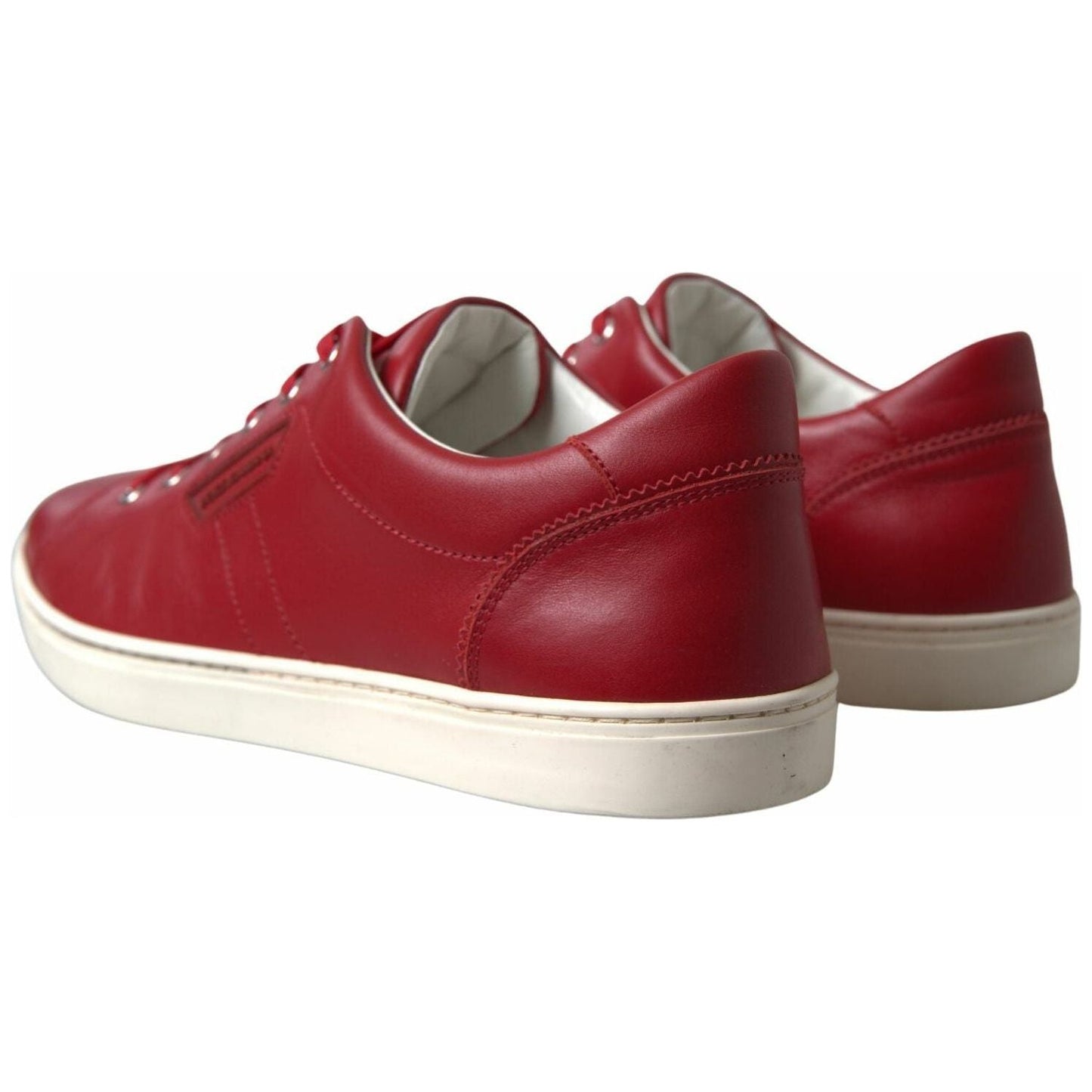 Dolce & Gabbana Elegant Red Leather Low Top Sneakers shoes-red-portofino-leather-low-top-mens-sneakers 3-scaled-658eab1d-1c1.jpg