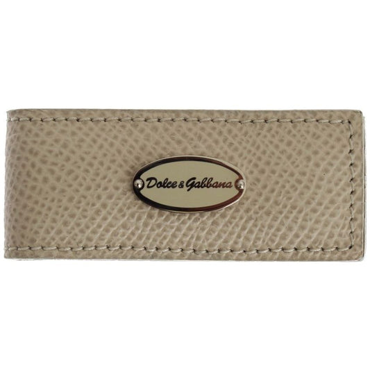 Dolce & GabbanaElegant Beige Leather Money ClipMcRichard Designer Brands£139.00