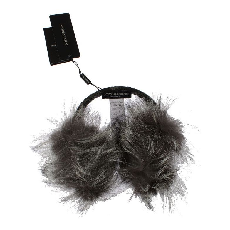 Dolce & Gabbana Elegant Fur and Crystal Ear Muffs gray-fox-fur-crystal-ear-muffs Ear Muffs 302523-gray-fox-fur-crystal-ear-muffs-3.jpg