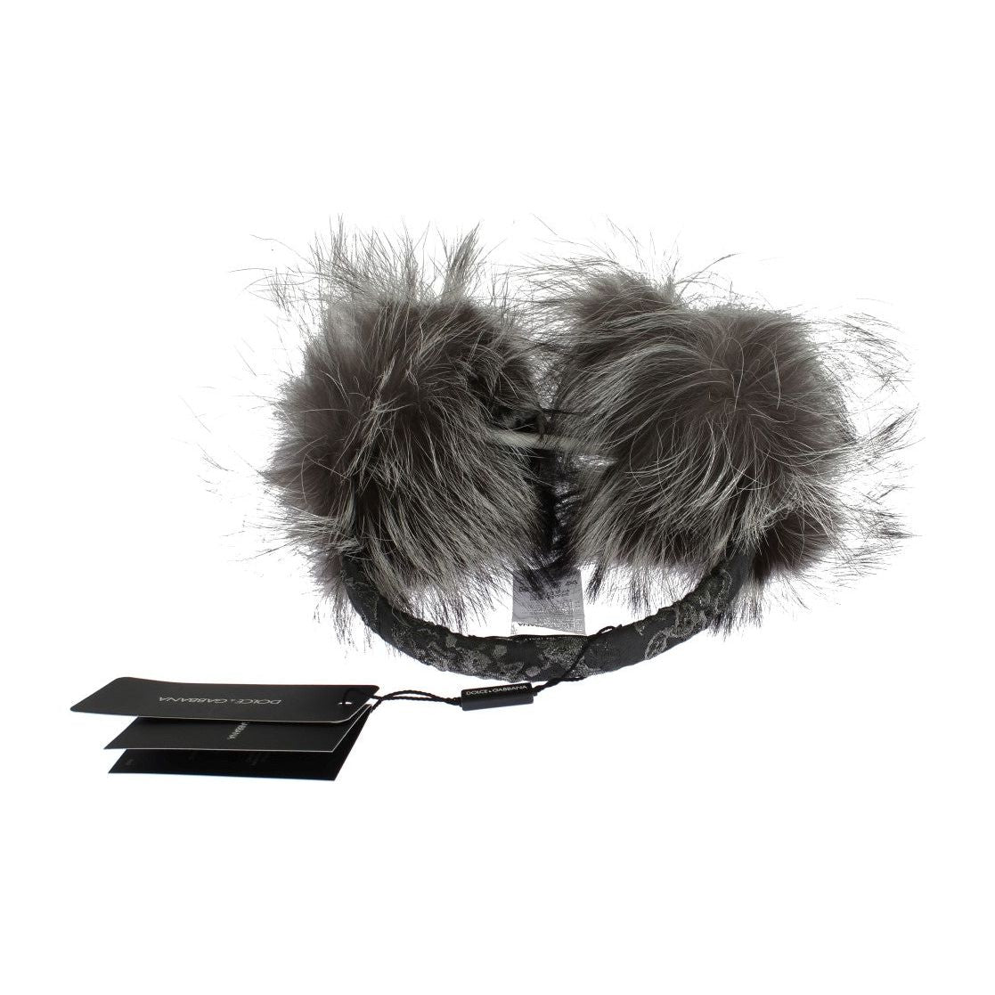 Dolce & Gabbana Elegant Fur and Crystal Ear Muffs gray-fox-fur-crystal-ear-muffs Ear Muffs 302523-gray-fox-fur-crystal-ear-muffs-4.jpg