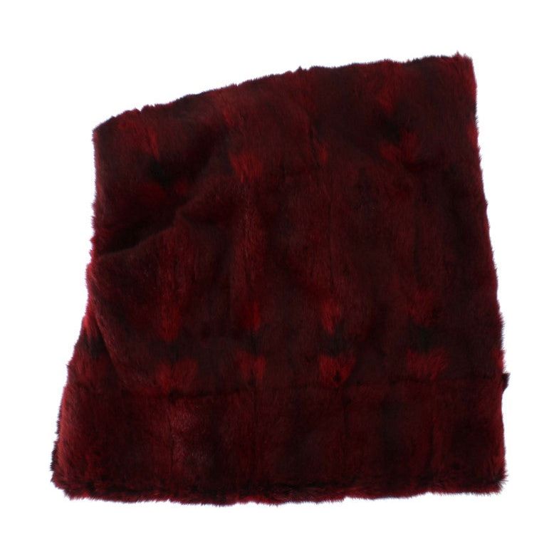 Dolce & Gabbana Luxurious Bordeaux Fur Hooded Scarf Wrap Hood Scarf bordeaux-hamster-fur-crochet-hood-scarf-hat 306431-bordeaux-hamster-fur-crochet-hood-scarf-hat-3.jpg