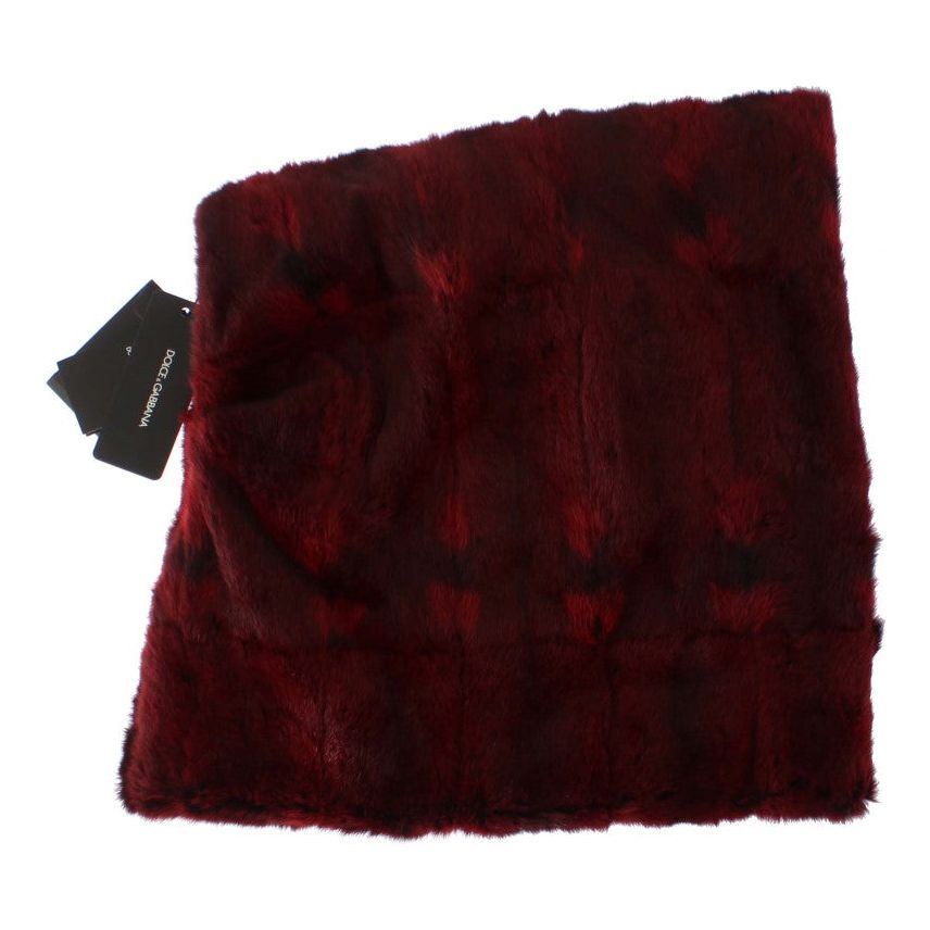 Dolce & Gabbana Luxurious Bordeaux Fur Hooded Scarf Wrap Hood Scarf bordeaux-hamster-fur-crochet-hood-scarf-hat 306431-bordeaux-hamster-fur-crochet-hood-scarf-hat-8.jpg