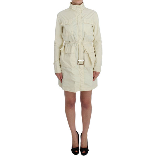 P.A.R.O.S.H. Chic Beige Trench Jacket Coat beige-weather-proof-trench-jacket-coat Coats & Jackets