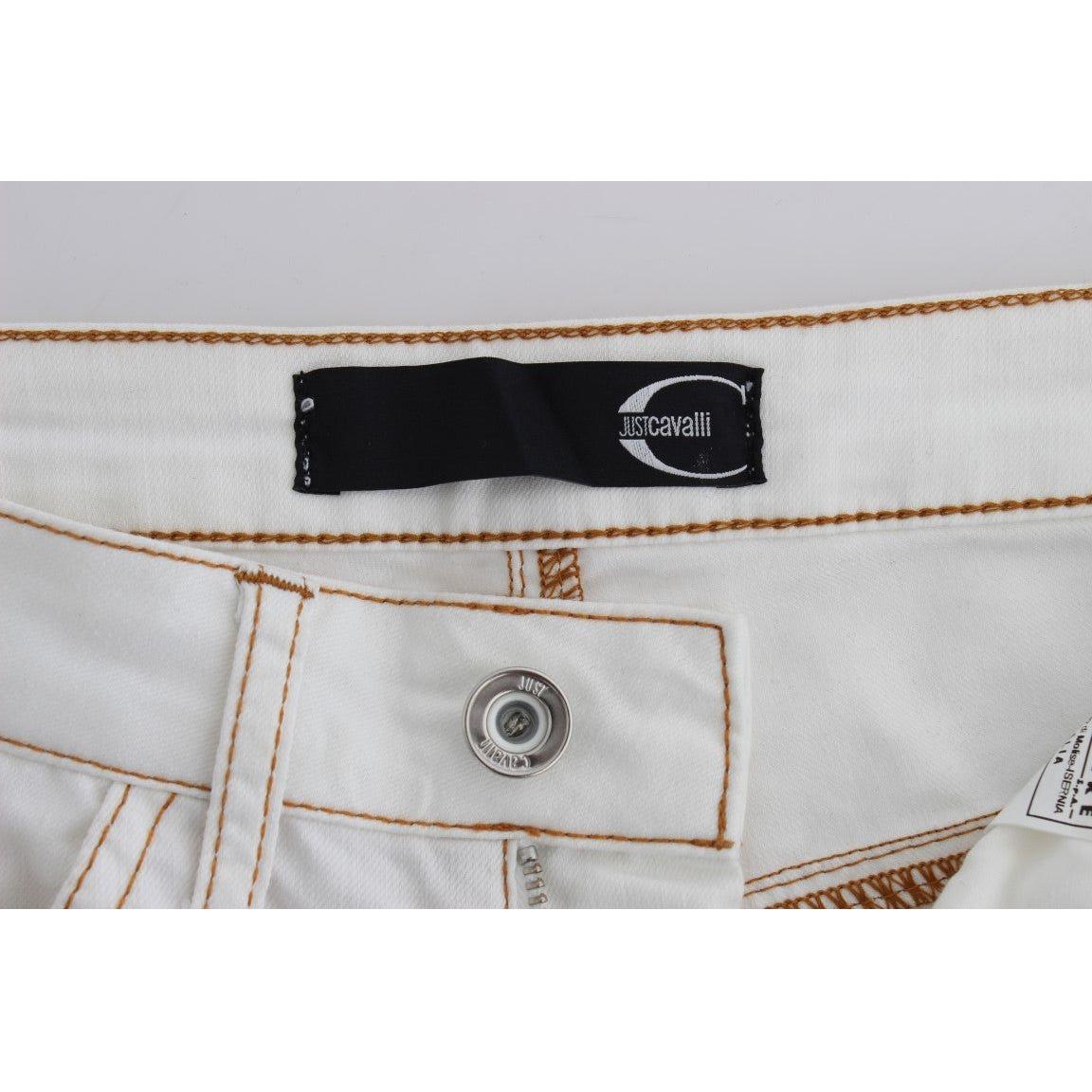Cavalli Chic White Slim Fit Denim white-cotton-blend-slim-fit-jeans 318199-white-cotton-blend-slim-fit-jeans-5_db1853c8-92ac-4ce4-9872-c38471e33d76.jpg