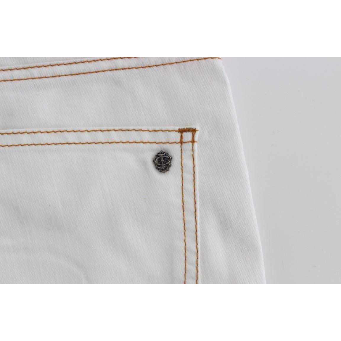 Cavalli Chic White Slim Fit Denim white-cotton-blend-slim-fit-jeans 318199-white-cotton-blend-slim-fit-jeans-7_b6e82307-9972-4845-8015-cd9894ce9e35.jpg