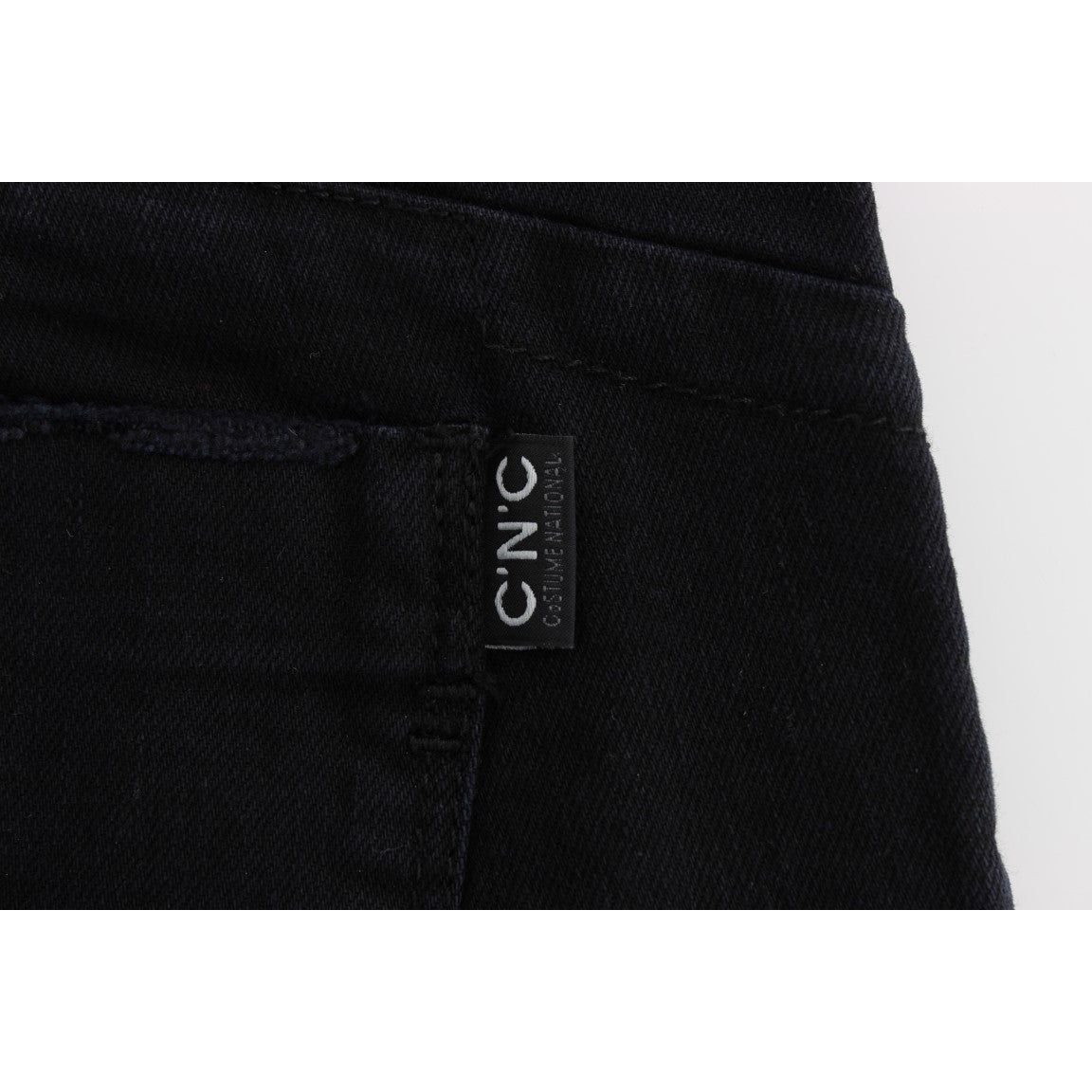 Costume National Sleek Slim Fit Black Denim Jeans Jeans & Pants black-cotton-slim-fit-cropped-jeans 318519-black-cotton-slim-fit-cropped-jeans-7.jpg