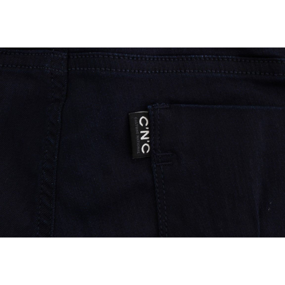 Costume National Chic Slim Fit Designer Denim Delight Jeans & Pants blue-cotton-blend-slim-fit-jeans 318589-blue-cotton-blend-slim-fit-jeans-7.jpg