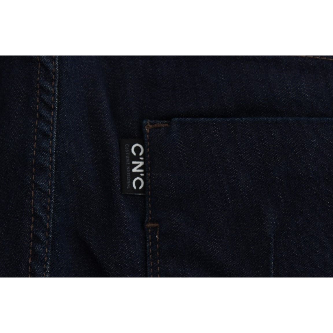 Costume National Sleek Slim Fit Designer Denim Jeans & Pants blue-cotton-blend-slim-fit-jeans-2 318686-blue-cotton-blend-slim-fit-jeans-4-8.jpg