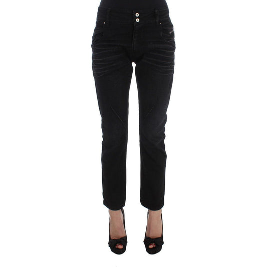 Costume National Elegant Black Slouchy Fit Jeans for Trendsetters Jeans & Pants black-cotton-slouchy-slims-fit-jeans 318714-black-cotton-slouchy-slims-fit-jeans_8ee3e74f-e452-4940-898c-834d2738ce5e.jpg