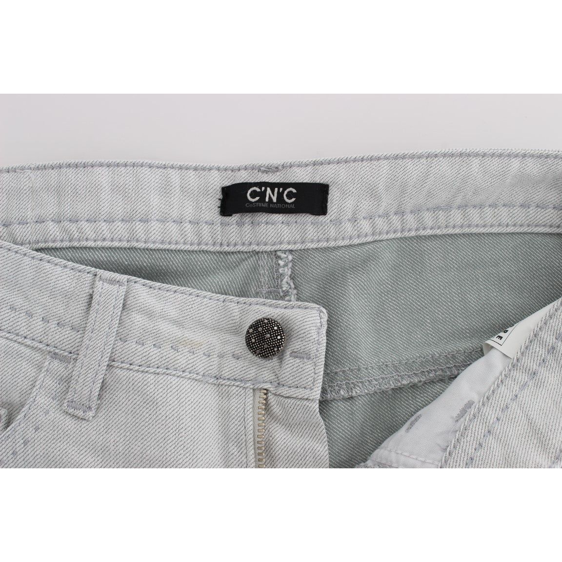 Costume National Chic Gray Slim Fit Designer Jeans gray-cotton-slim-fit-bootcut-jeans 318816-gray-cotton-slim-fit-bootcut-jeans-5.jpg