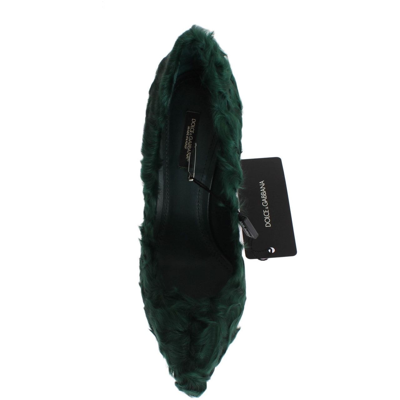 Dolce & Gabbana Elegant Green Xiangao Fur Leather Pumps green-xiangao-lamb-fur-leather-pumps 325166-green-xiangao-lamb-fur-leather-pumps-3_72390965-db0e-48fa-bd83-2a79157e880d.jpg