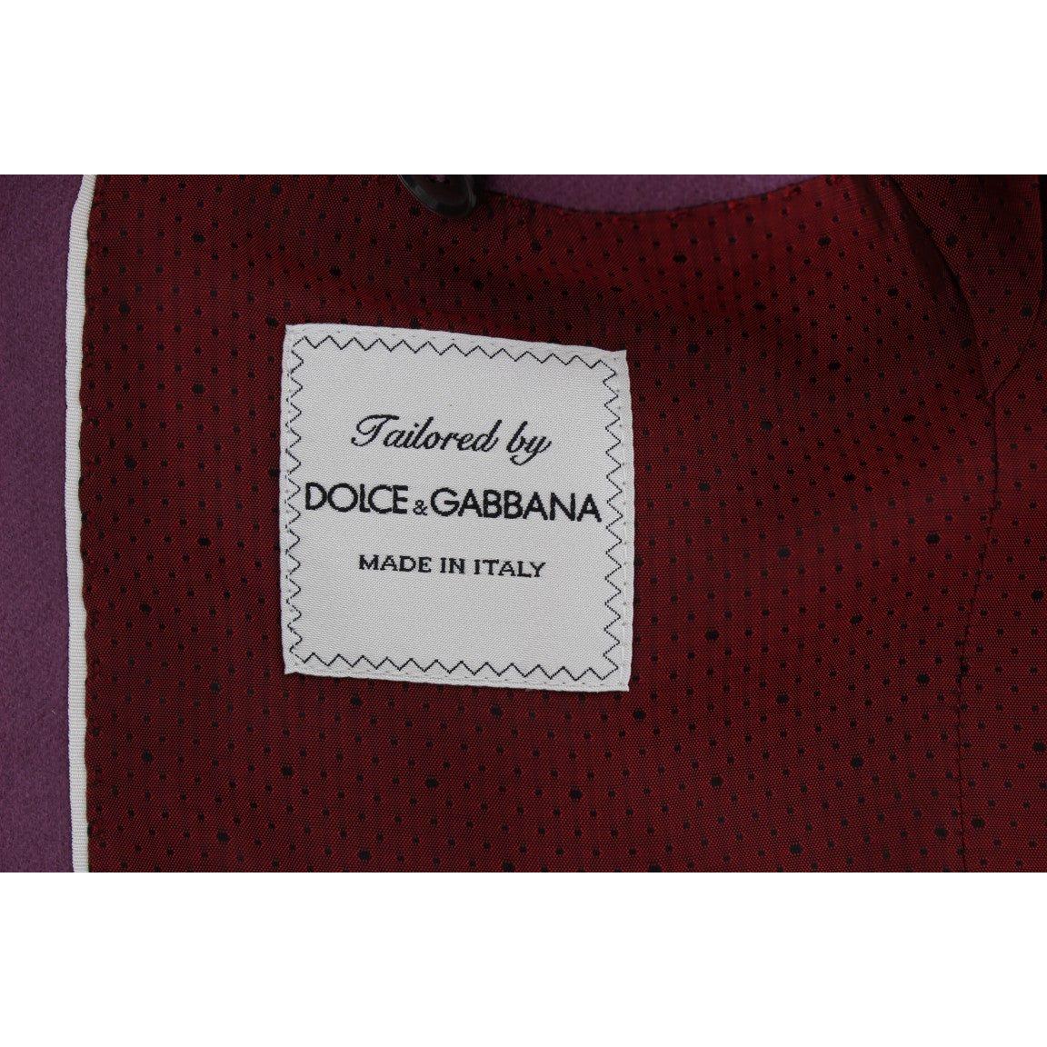 Dolce & Gabbana Elegant Purple Cashmere-Silk Blend Blazer purple-cashmere-slim-fit-blazer-jacket