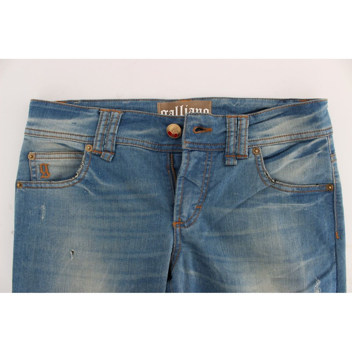 John Galliano Sleek Blue Slim Fit Designer Jeans blue-wash-cotton-blend-slim-fit-jeans-1 329905-blue-wash-cotton-blend-slim-fit-jeans-4-4.jpg