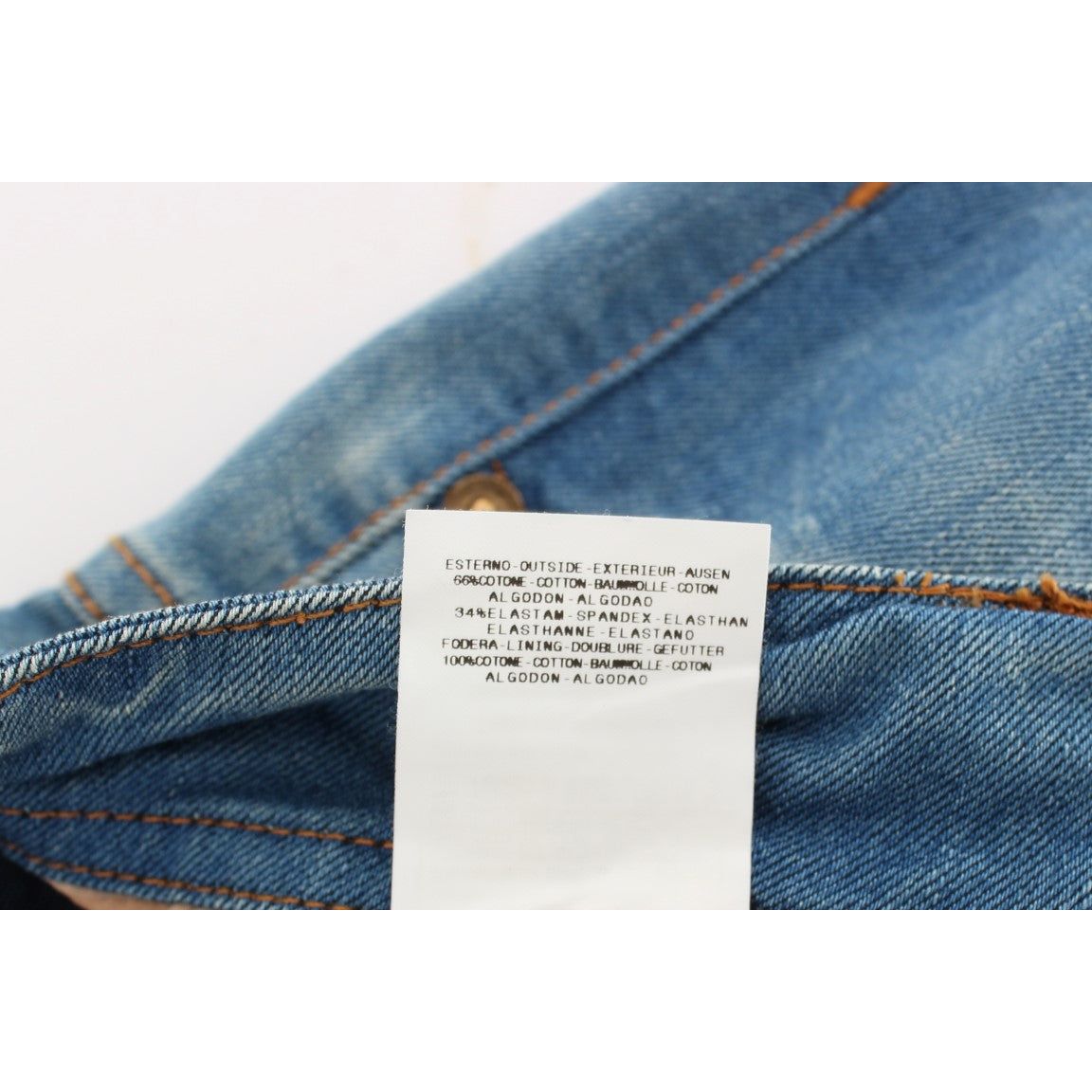 John Galliano Sleek Blue Slim Fit Designer Jeans blue-wash-cotton-blend-slim-fit-jeans-1 329905-blue-wash-cotton-blend-slim-fit-jeans-4-7.jpg