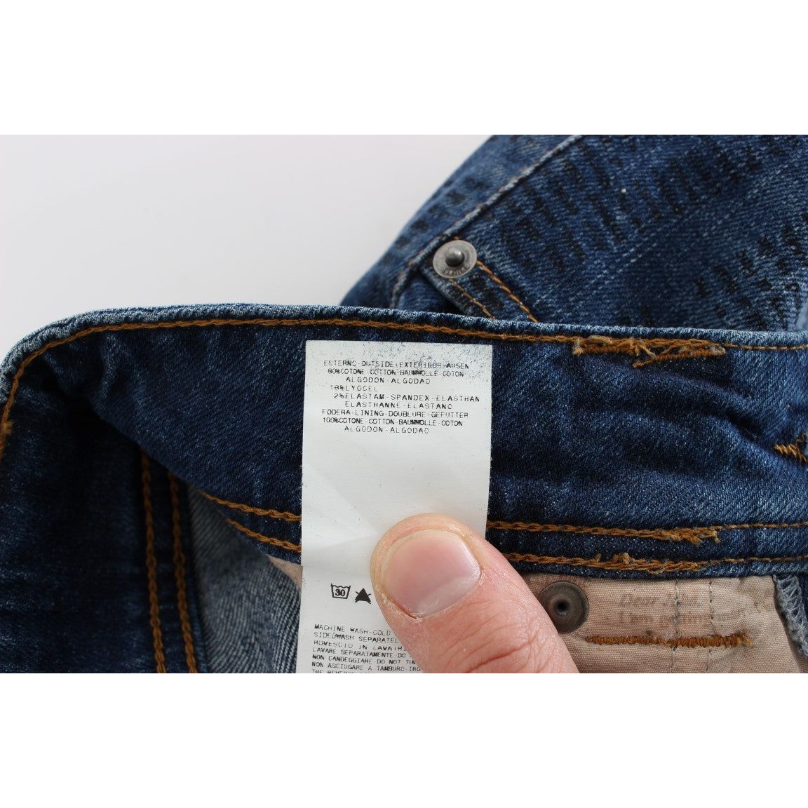 John Galliano Elegant Slim Bootcut Denim Jeans blue-wash-cotton-blend-slim-fit-bootcut-jeans-1 329940-blue-wash-cotton-blend-slim-fit-bootcut-jeans-3-6.jpg