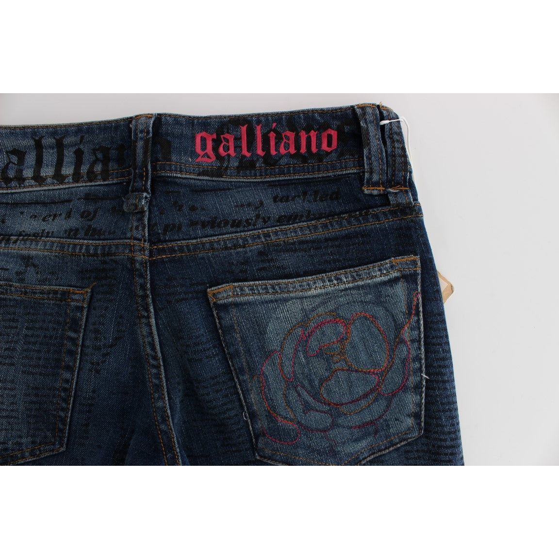 John Galliano Elegant Slim Bootcut Denim Jeans blue-wash-cotton-blend-slim-fit-bootcut-jeans-1 329940-blue-wash-cotton-blend-slim-fit-bootcut-jeans-3-7.jpg