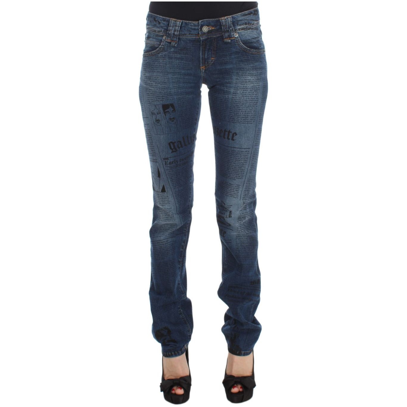 John Galliano Elegant Slim Bootcut Denim Jeans blue-wash-cotton-blend-slim-fit-bootcut-jeans-1 329940-blue-wash-cotton-blend-slim-fit-bootcut-jeans-3.jpg