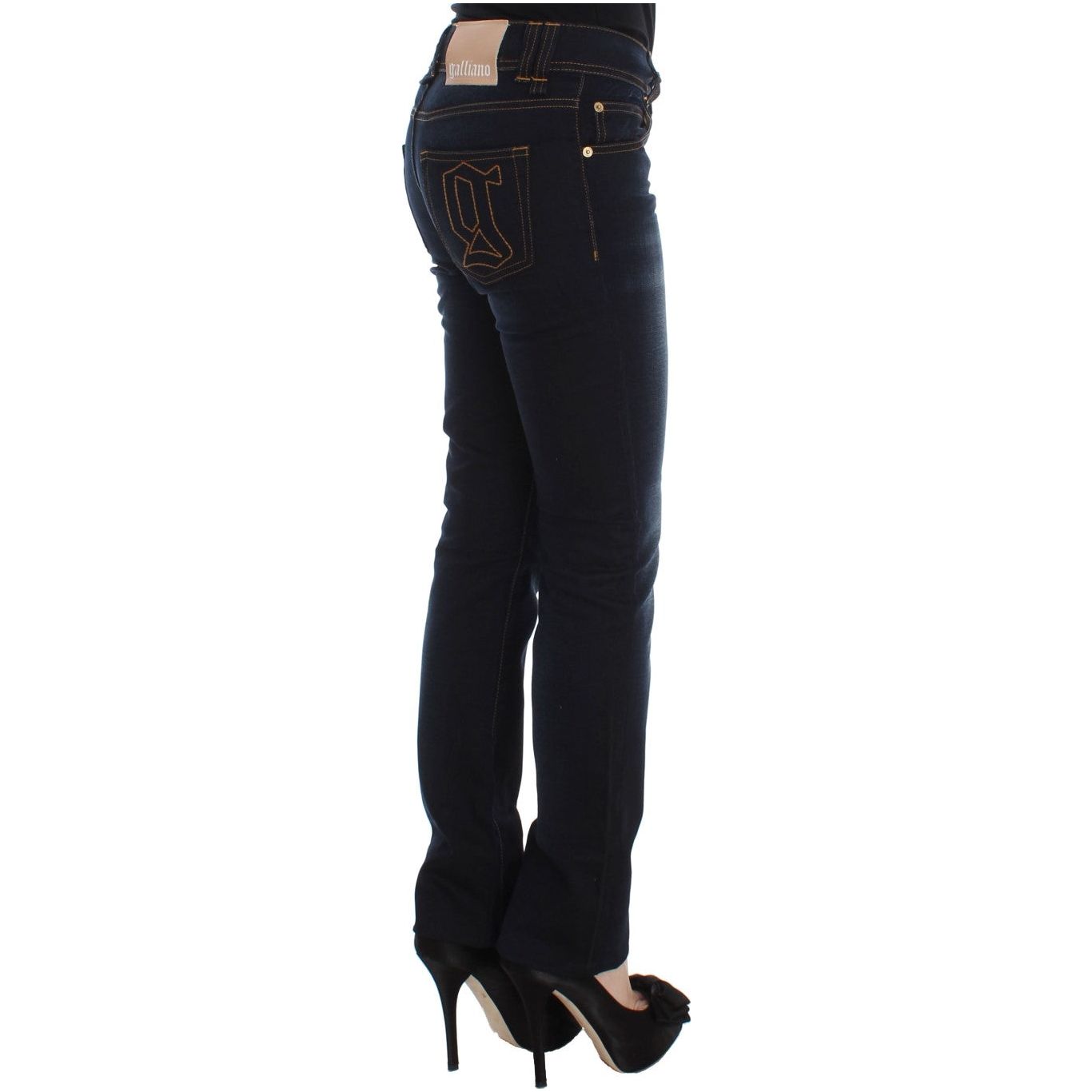 John Galliano Elegant Slim Fit Designer Jeans blue-wash-cotton-slim-fit-jeans-1 329959-blue-wash-cotton-slim-fit-jeans-2-3.jpg