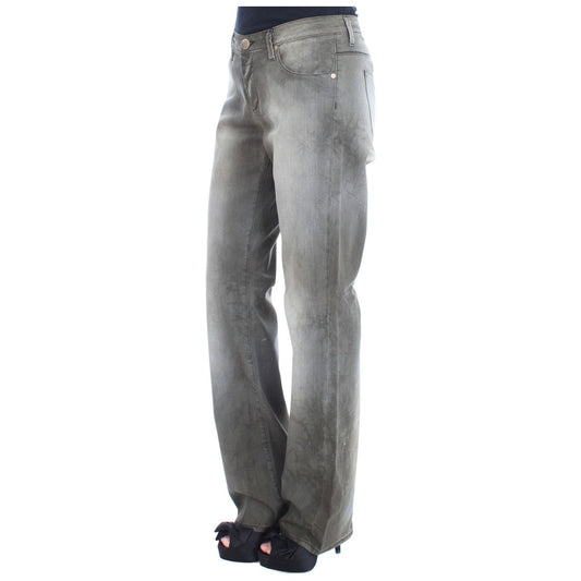 Ermanno Scervino Chic Gray Wash Boyfriend Jeans gray-cotton-blend-loose-fit-boyfriend-jeans