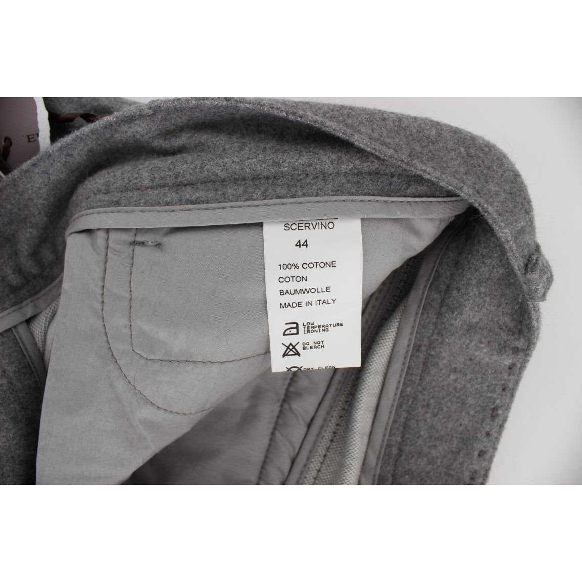 Ermanno Scervino Chic Gray Casual Cotton Pants gray-cotton-straight-fit-casual-pants 330370-gray-cotton-straight-fit-casual-pants-5.jpg