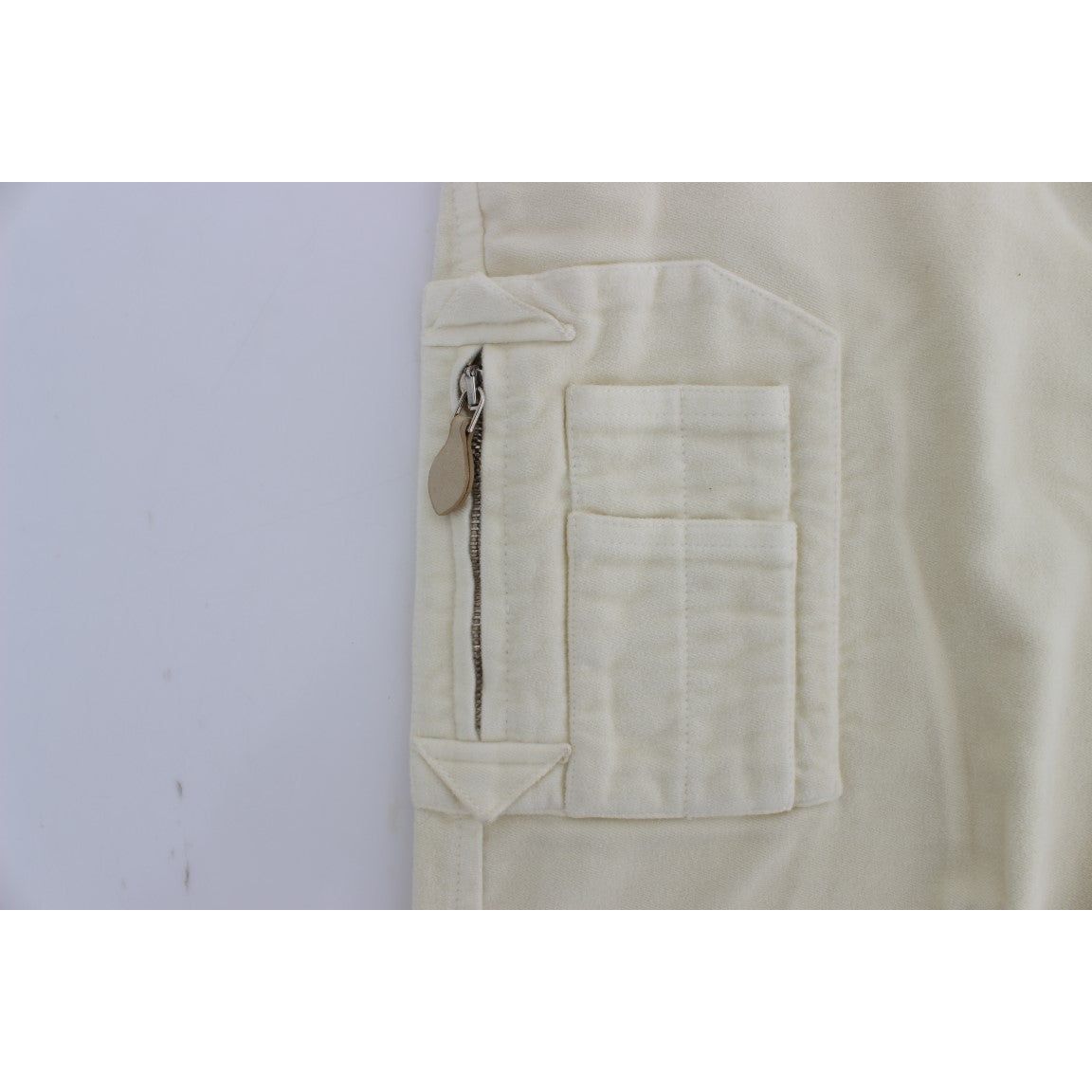 Ermanno Scervino Beige Capri Cropped Chic Pants Jeans & Pants beige-cotton-capri-cropped-cargo-pants